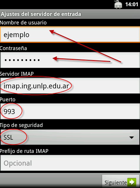 Correo Android 7
